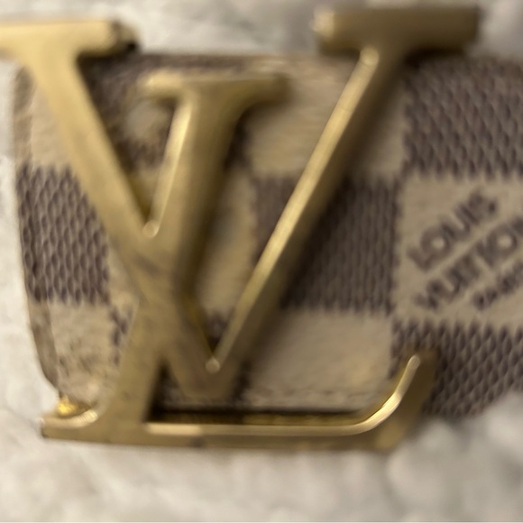 Louis Vuitton Gold Initials Checkered Accessory - Picture 1 of 6
